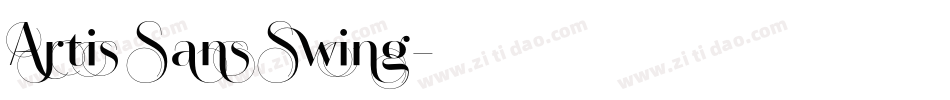 Artis Sans Swing字体转换